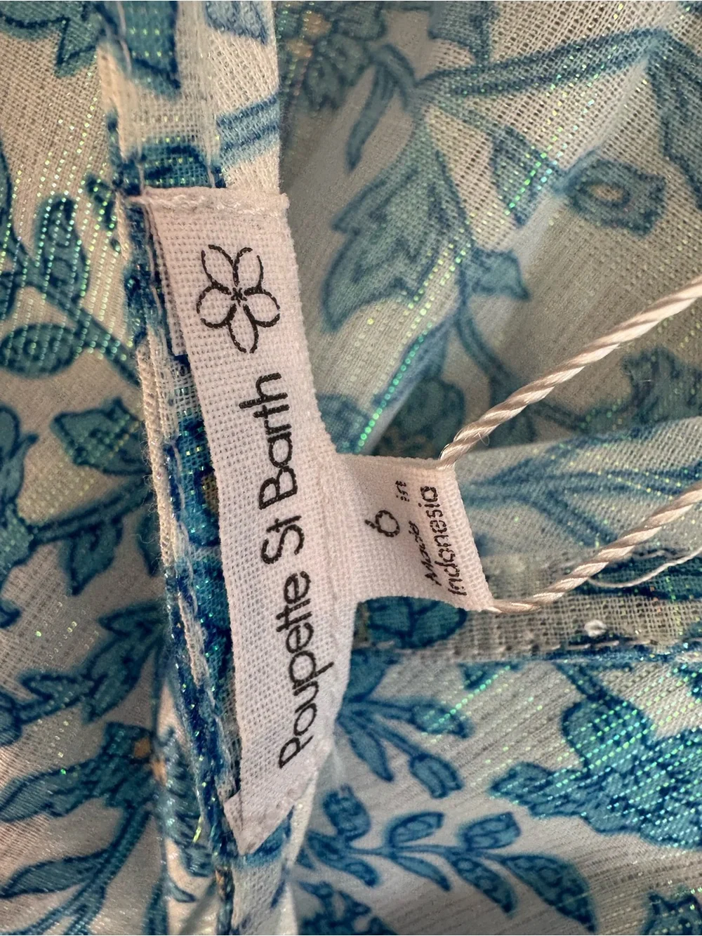 POUPETTE ST. BARTH MINI DRESS CHANTAL FOR GIRLS - BLUE LAZULI Sz: 6